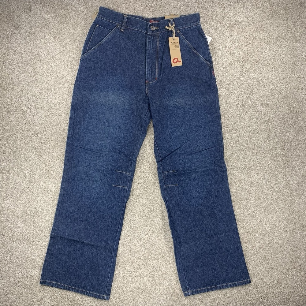 NWT Y2K‎ APCo Jeans 32x30 Relaxed Style Streetwear Medium Wash
